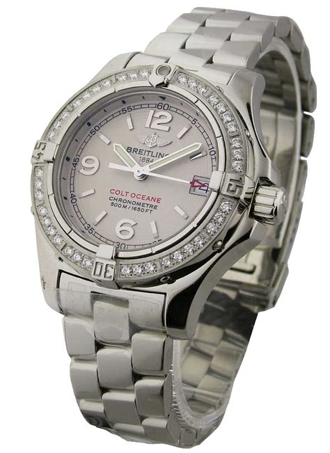 breitling colt oceane ladies diamond watch|breitling colt chronograph automatic price.